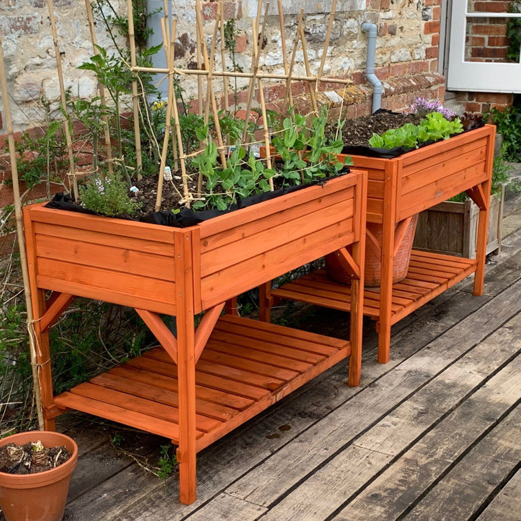 Dakota Fields Wooden Raised Herb Planter Wayfair.co.uk